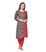 multicolor plain Rayon kurtis