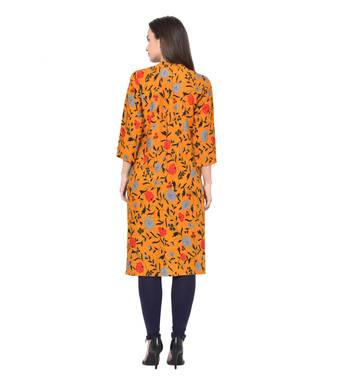 multicolor plain Rayon kurtis 2