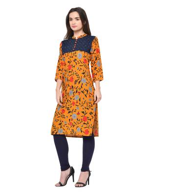 multicolor plain Rayon kurtis 3
