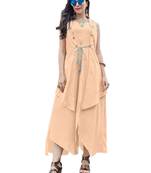 orange plain cotton kurtis