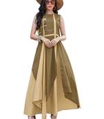 yellow plain cotton kurtis