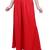 Women's  Red Rayon Solid Flared Palazzo Pant