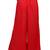Women's  Red Rayon Solid Flared Palazzo Pant