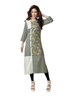 multicolor plain Linen kurtis 1