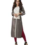 multicolor plain Linen kurtis