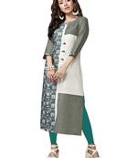 multicolor plain Linen kurtis