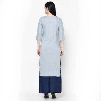 Grey   Rayon kurtis 2