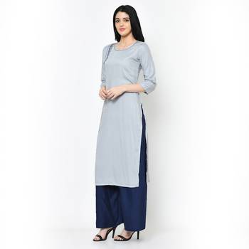 Grey   Rayon kurtis 4
