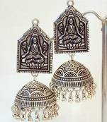 Tribal German Silver Jhumka Earring
