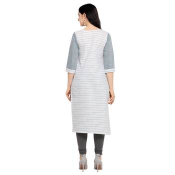 Off white woven cotton kurtas-and-kurtis 3