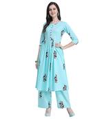 Fabholic Women's Cotton Readymade Kurta and Palazzo set 