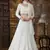 Off-white thread and Sequins embroidered georgette semi stitched lehenga