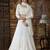 Off-white thread and Sequins embroidered georgette semi stitched lehenga