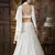 Off-white thread and Sequins embroidered georgette semi stitched lehenga