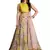 Light-pink embroidered art silk Semi Stitched bridal lehenga