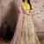 Light-pink embroidered art silk Semi Stitched bridal lehenga