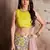 Light-pink embroidered art silk Semi Stitched bridal lehenga