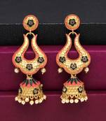 Red jhumkas