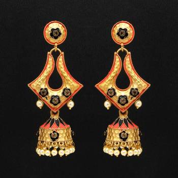 Red jhumkas 2