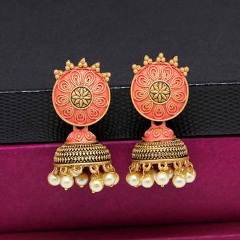 Red jhumkas 1