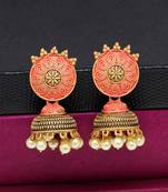Red jhumkas