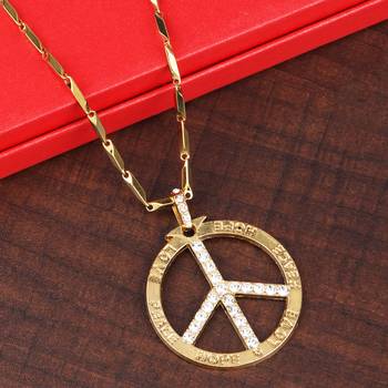 Gold Plated Daimond  Pendent Chain For Man And Boy 2
