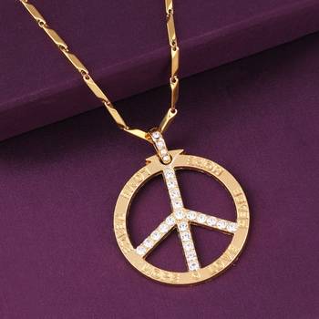 Gold Plated Daimond  Pendent Chain For Man And Boy 4