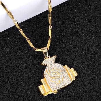 Exclusive  Gold Plated Daimond Pendent Chain For Man And Boy 1
