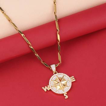 Unique  Gold Plated Daimond Pendent Chain For Man And Boy 3