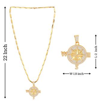 Unique  Gold Plated Daimond Pendent Chain For Man And Boy 5
