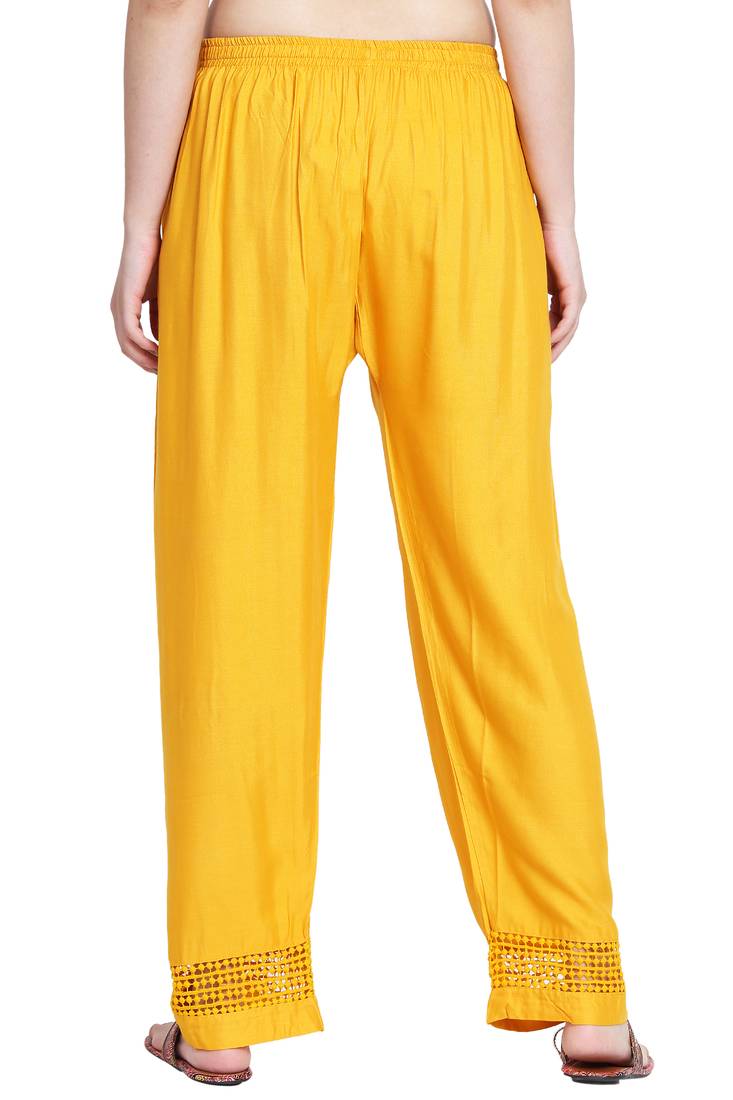 Yellow plain rayon palazzopants LaParis 3308593