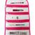 Atorakushon   Fabric Cosmetic Makeup Pouch Payal Chain Wrist Watch Jewelry Organizer Pack of 1 (pink)