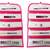 Atorakushon   Fabric Cosmetic Makeup Pouch Payal Chain Wrist Watch Jewelry Organizer Pack of 2 (pink)