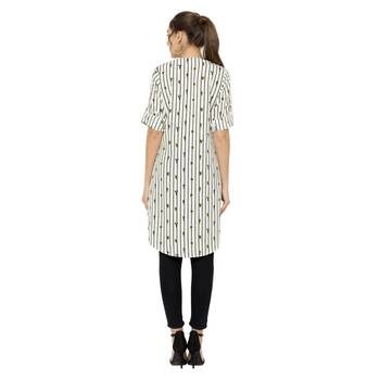 White printed crepe short-kurtis 4