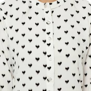 White printed polyester short-kurtis 5
