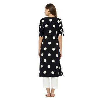 Navy-blue printed crepe ethnic-kurtis 4