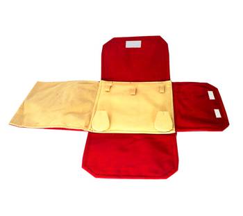 atorakushon   Velvet Necklace Pouch Jewellery Earring Organizer Traveling Kit for Women and Girls Pack 1 (Maroon) 4