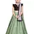 Kids Maroon Blouse And Pista Lehanga Choli Set For Girls 