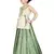Girls White Top And Pista Lehanga Choli 