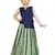 Kids Blue Top And Pista Lehanga Choli 
