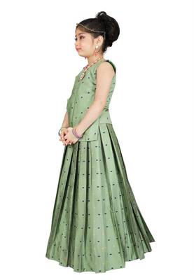 Girls Pista Lehanga Choli  2