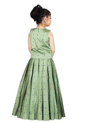 Girls Pista Lehanga Choli  3