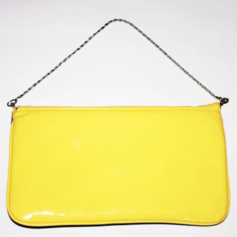 Yellow Mike Envelope Clutch