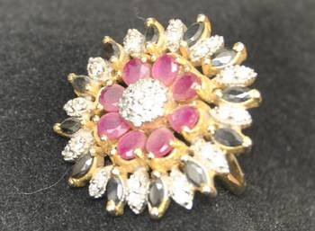 Multigemstone Cocktail Ring 2