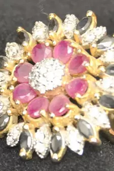 Multigemstone Cocktail Ring