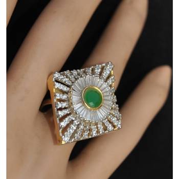 Emerald Diamond Cocktail Ring 2