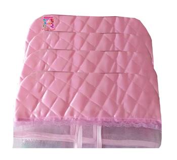 atorakushon   Satin Net Hanging Saree Cover Garments Wardrobe Organizer Pack of12  (Pink) 2