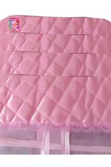 atorakushon   Satin Net Hanging Saree Cover Garments Wardrobe Organizer Pack of18  (Pink)