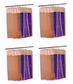 atorakushon   Satin Net Hanging Saree Cover Garments Wardrobe Organizer Pack of24  (peach)