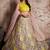Light-pink embroidered art silk semi stitched lehenga